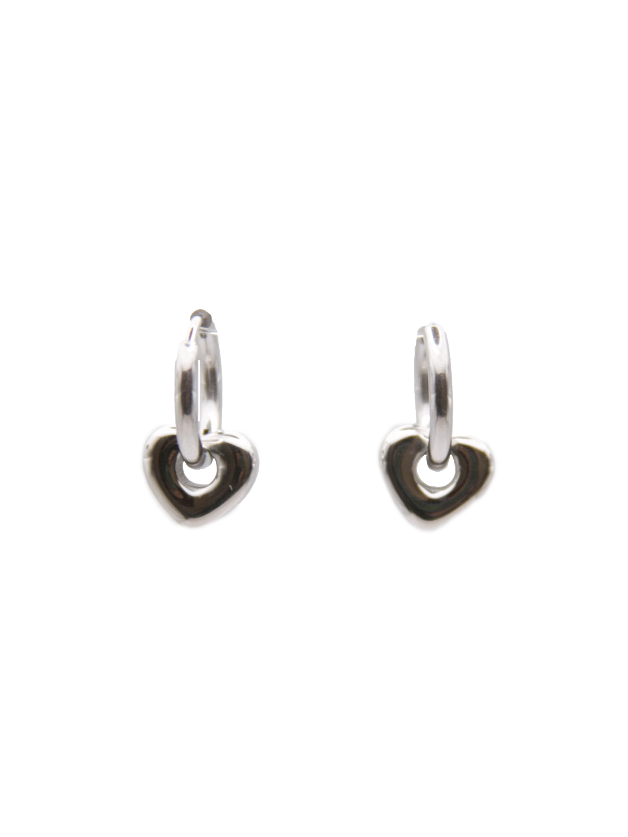 Arete Hoop Mini Loveness Plateado